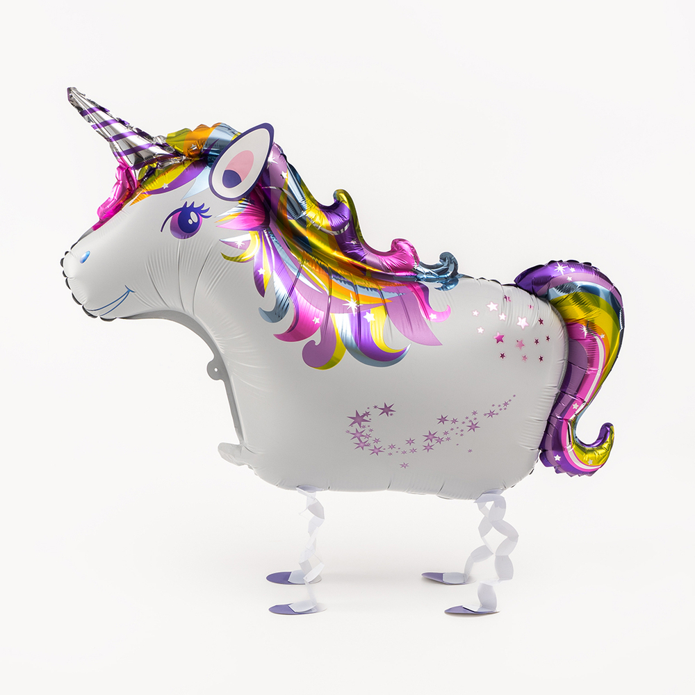 Шар (35""/89 см) Ходячая Фигура, Волшебный единорог, 1 шт. В2