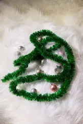 Мишура Праздничная д.35 мм., дл.2 м.,зеленый, КАЗ КОМ (Г-270/зеленый)