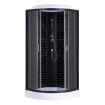 Душевая кабина Loranto CS-6690-13GB 90х90 прозрачное стекло/профиль черный