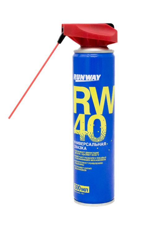Смазка универсальная Runway RW-40, умный распылитель, аэрозоль, 300 мл