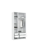 Шкаф для одежды 3 створки Браш Вайт 120х51х240