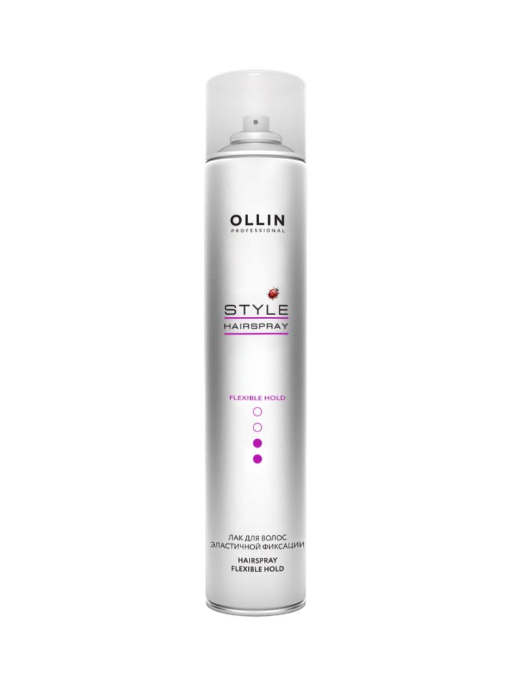 OLLIN STYLE Лак аэрозольный для волос эластичной фиксации 450 мл