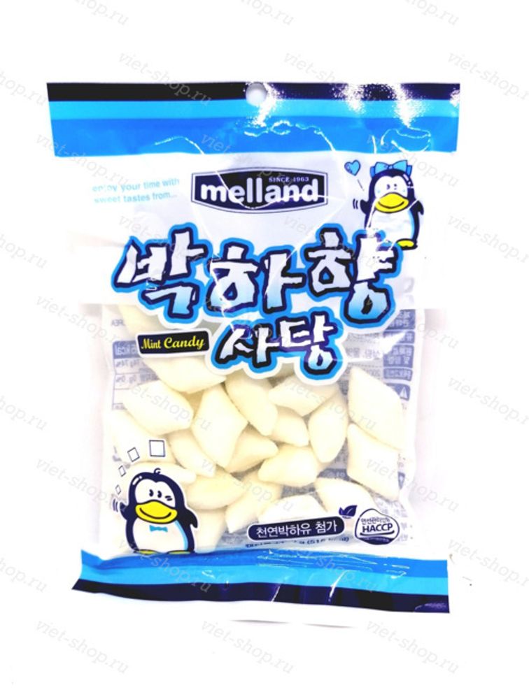 Карамель со вкусом мяты Melland Mint candy, Корея, 130 гр.