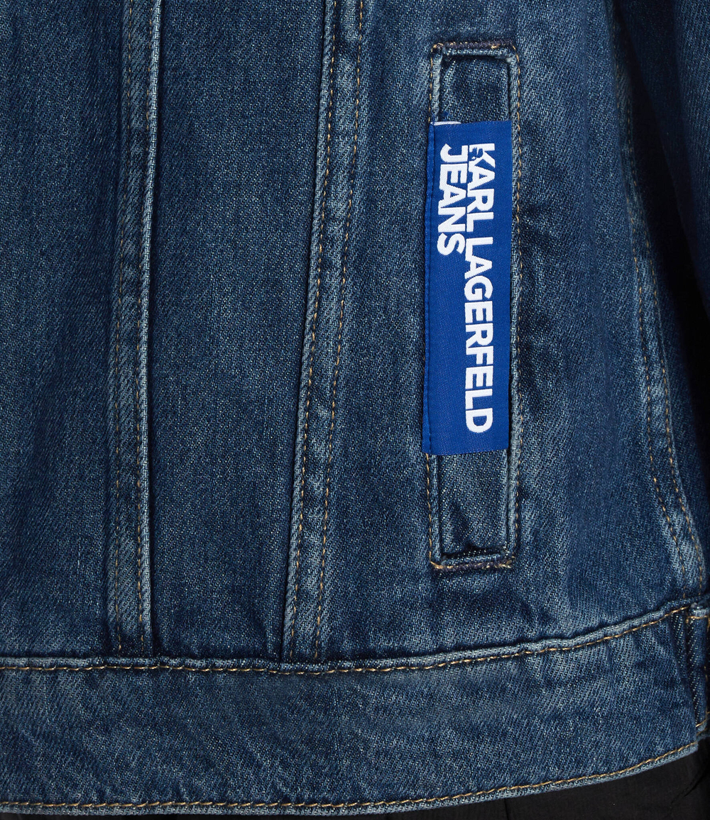 Джинсовая куртка Karl Lagerfeld Jeans - голубой(240J1404)