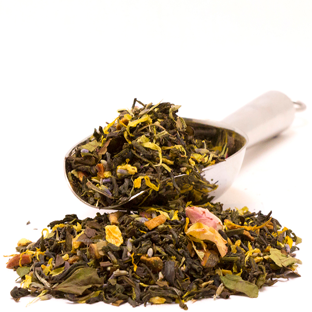 7743 Чай зеленый ароматизированный "Шелковый путь"