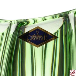 Ваза для цветов Aurum Crystal Plantica 40см green