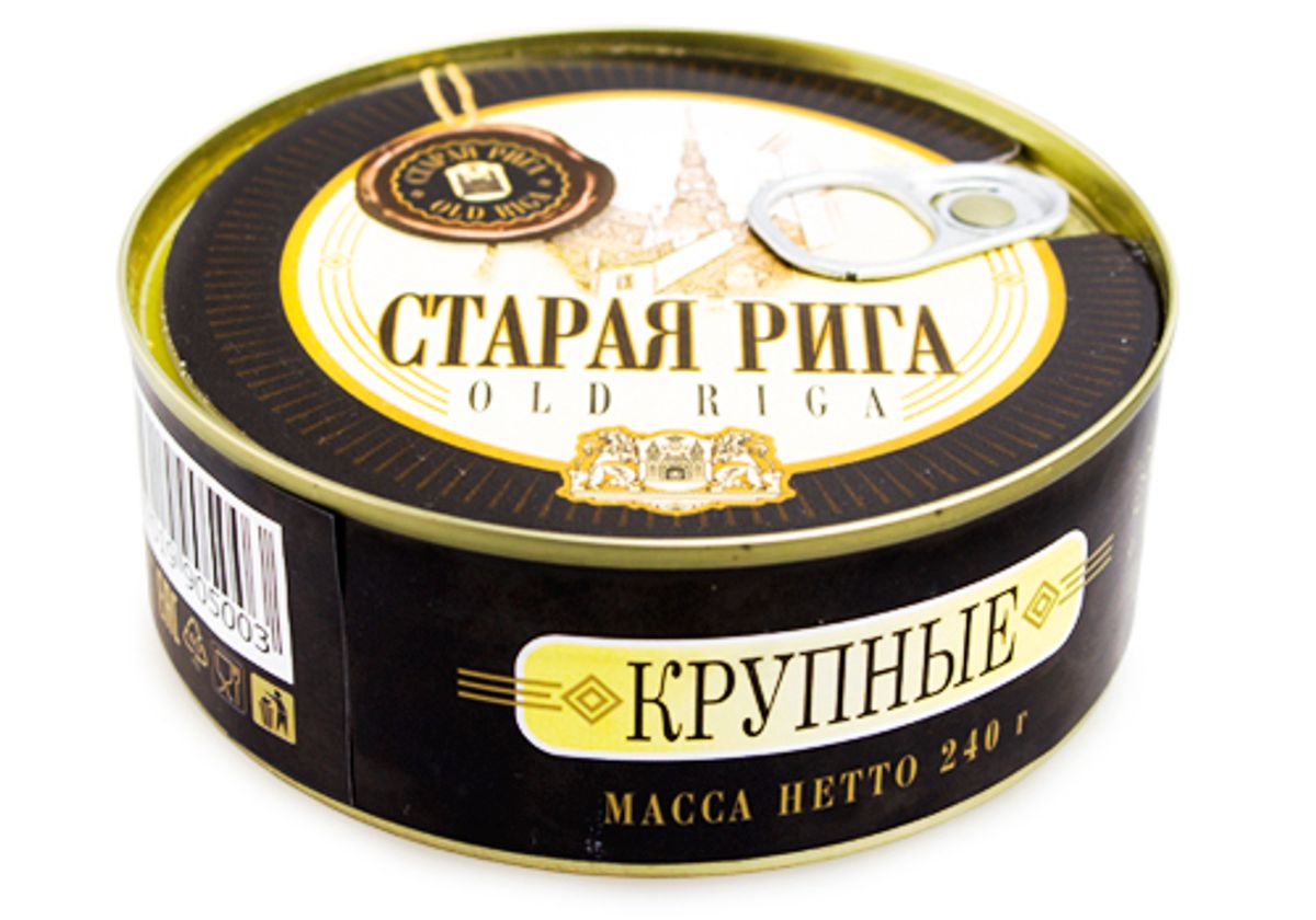 Шпроты в масле крупные "Старая Рига", 240г