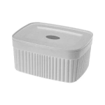 ЛОТОК С КРЫШКОЙ VELVET, 150х70 ММ, 0,9Л (светло-серый флэк)