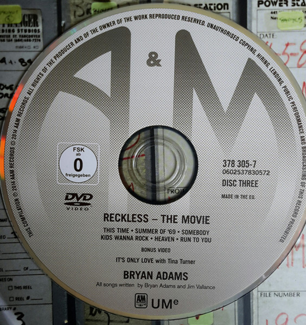 Bryan Adams / Reckless (30th Anniversary Super Deluxe Edition)(2CD+DVD+Blu-ray Audio)