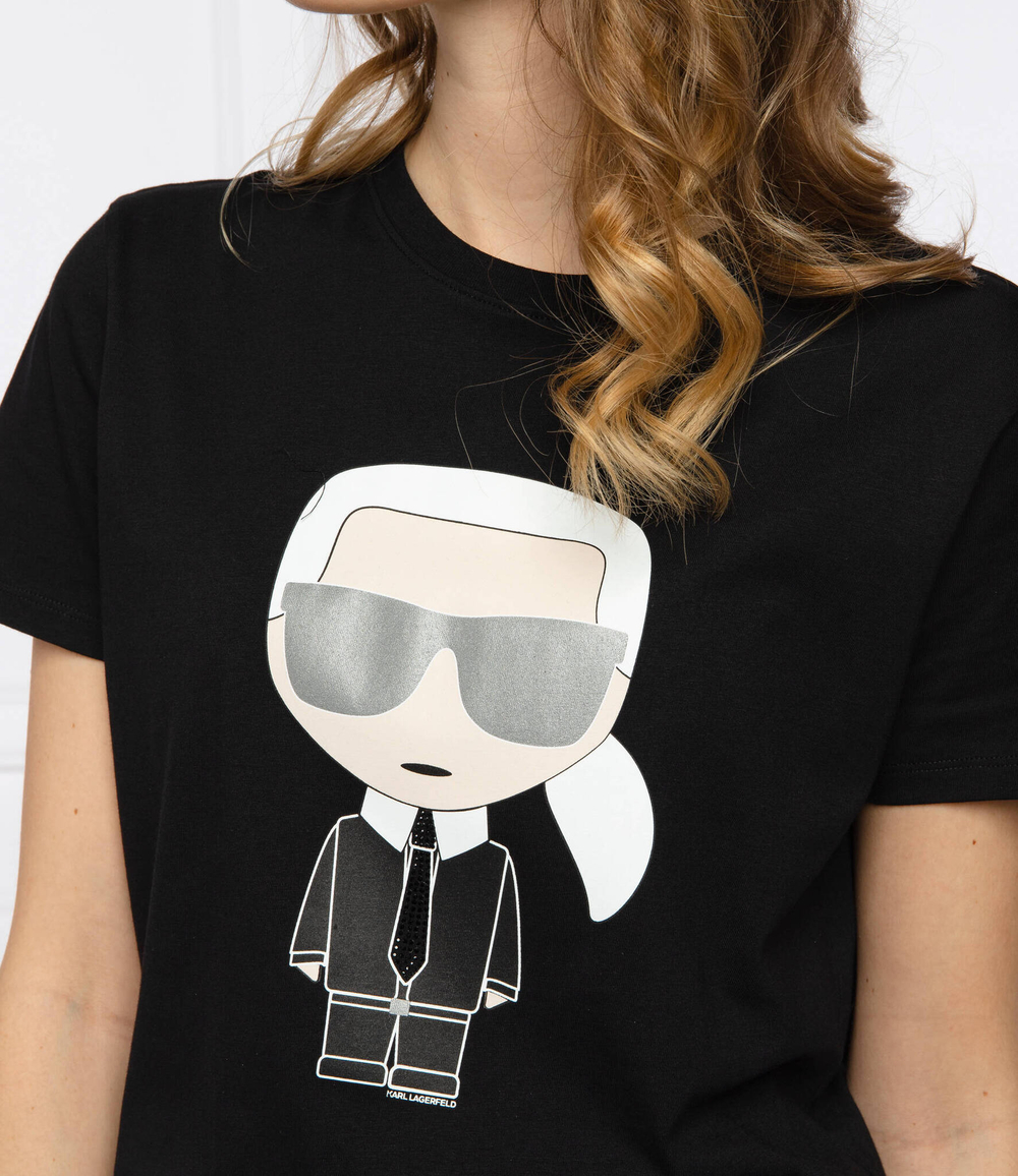 футболка ikonik karl Karl Lagerfeld - черный(210W1721)