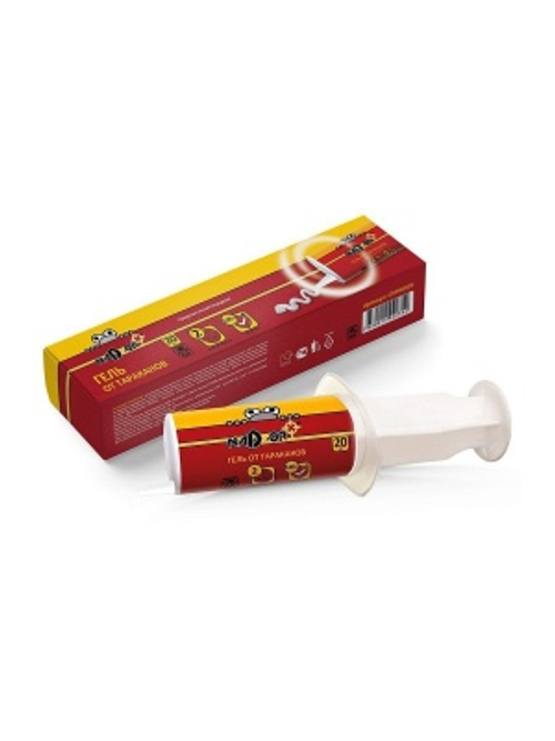 Гель шприц NADZOR от тараканов 20гр (33шт/кор)