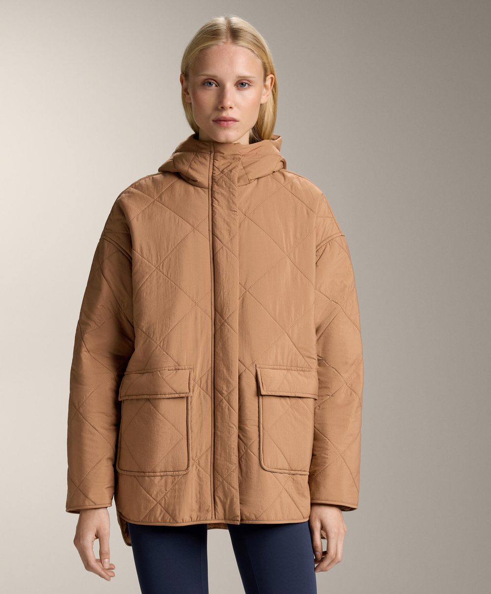 Oysho Утепленная водоотталкивающая куртка FELLEX® с AEROGEL, тоффи