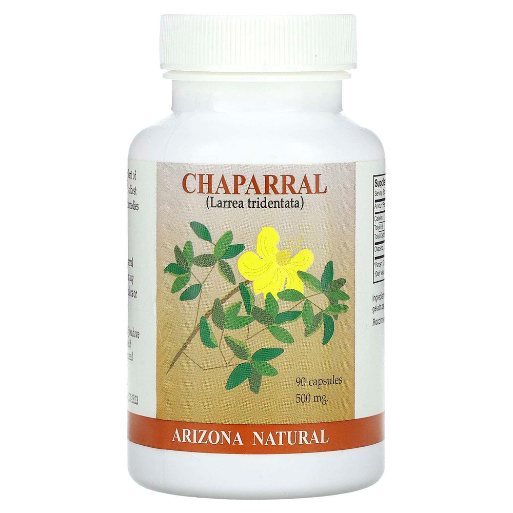 Arizona Natural, Чапараль, 90 капсул (250 мг на капсулу)