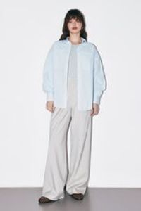 Рубашка из жатого хлопка "Голубая" женская