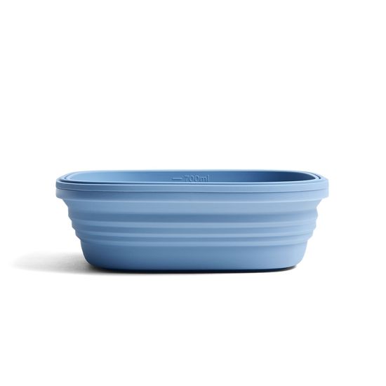 Контейнер складной силиконовый Stojo Box Junior Steel, 24 oz / 700 мл