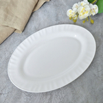 Блюдо овальное 25см "Wave classic" Без деколи (50236)