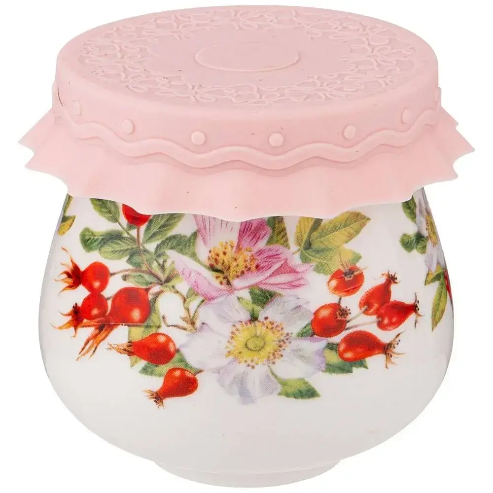 Баночка с силиконовой крышкой lefard шиповник 180 мл