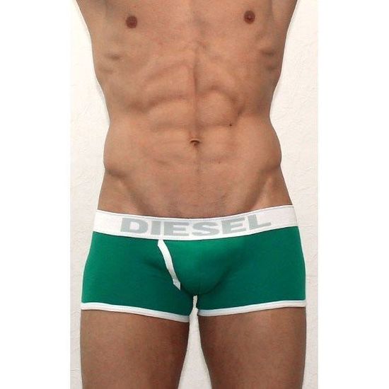 Мужские трусы хипсы зеленые Diesel Green Boxer