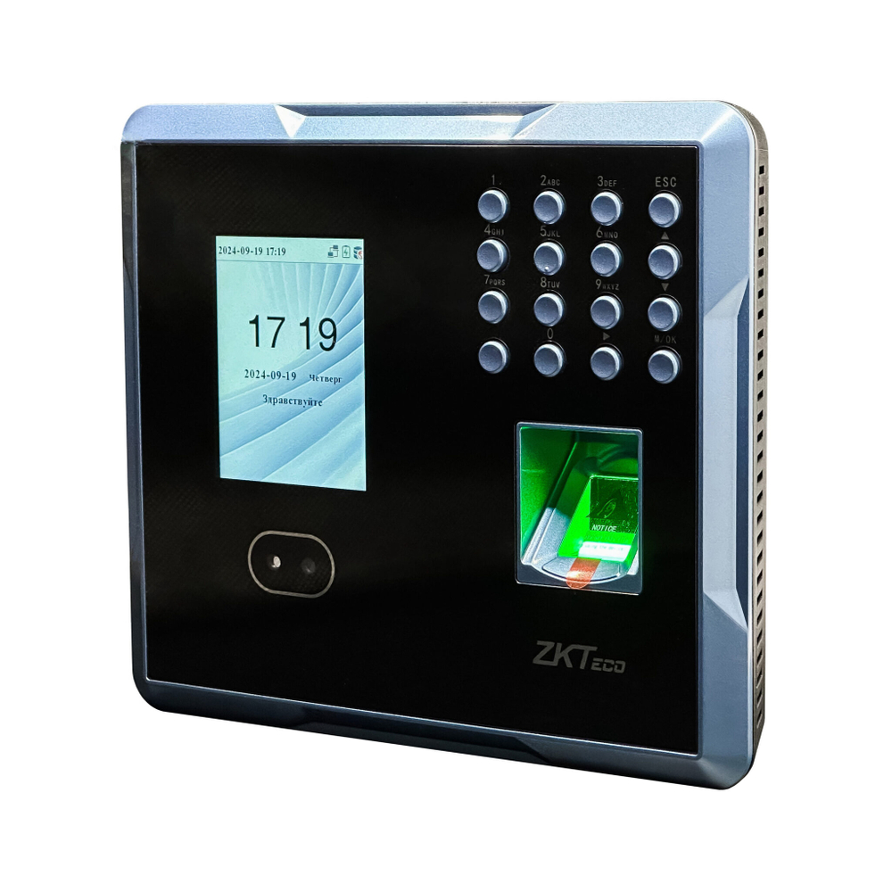 ZKTeco MB160 Plus [EM] [Wi-Fi] ADMS, терминал учета рабочего времени с распознаванием лиц и отпечатков пальцев