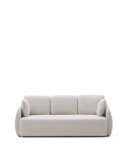 Laira 3-местный диван-кровать из шенилла цвет экрю 225 см