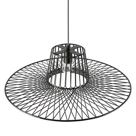 Светильник подвесной vinger, D60,5х18 см, черный