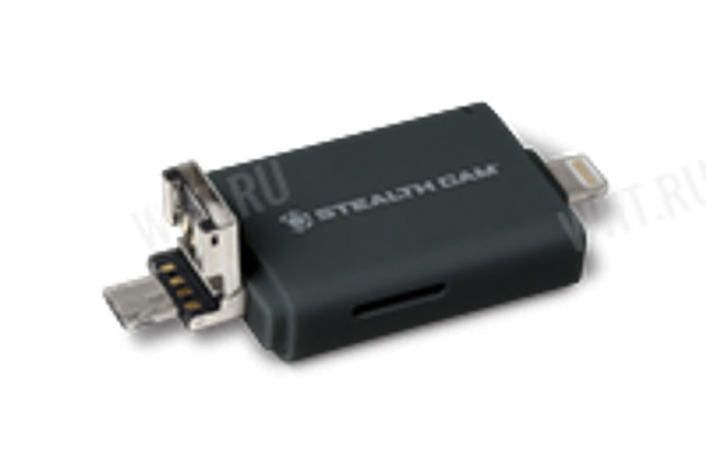 Универсальный адаптер для SD/Micro SD с выходом USB, Micro USB, Lightning, STEALTH CAM