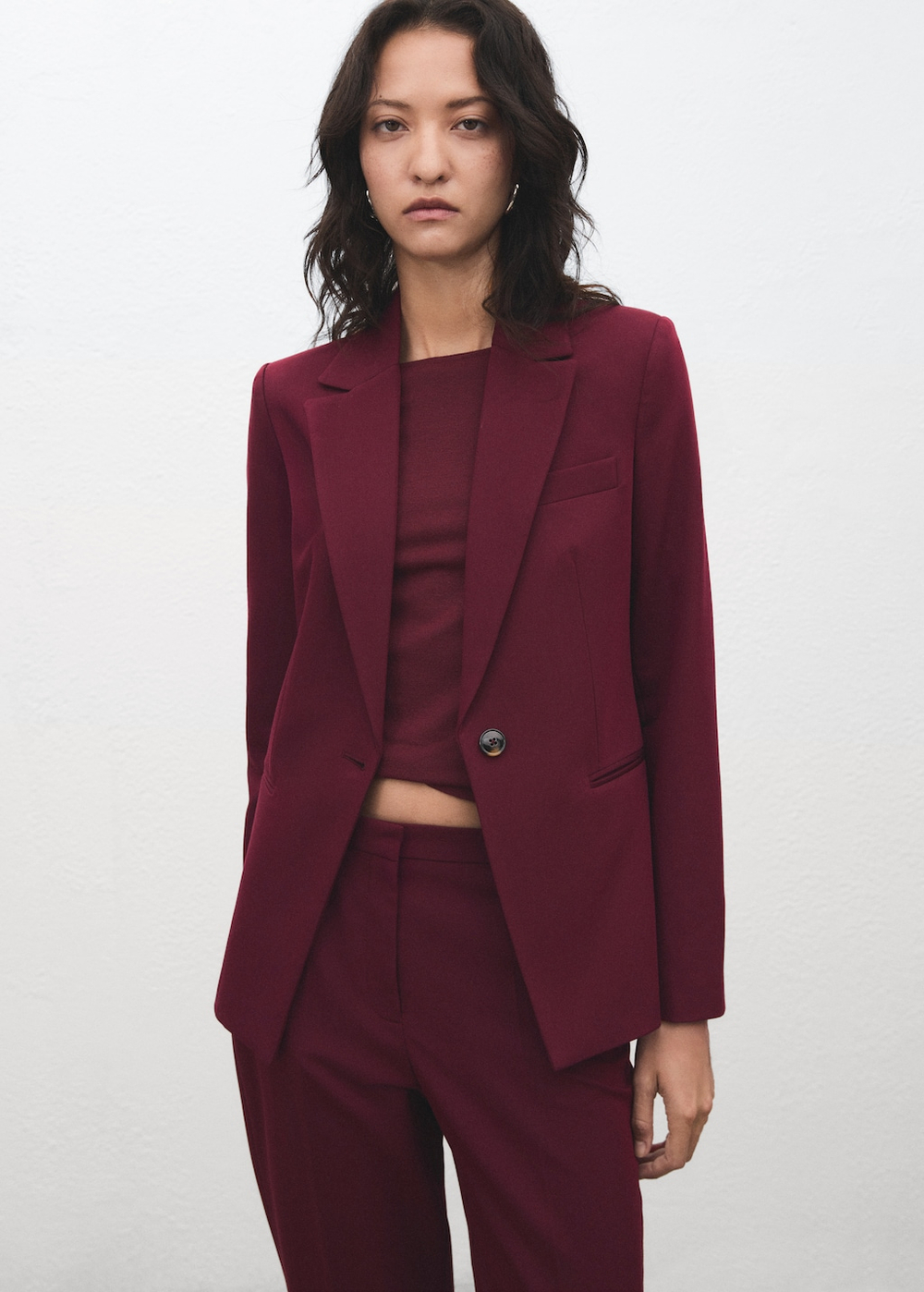 Прямые костюмные брюки