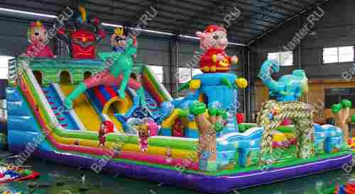 Коммерческий надувной батут "Маскарад 2" 15*8*6,5 м