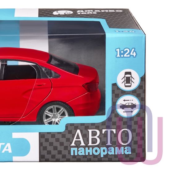МОДЕЛЬ МАШИНЫ 1/24 LADA VESTA СЕДАН КРАСНЫЙ