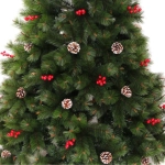 Елка «Венская» 210 см, ПВХ+Леска, ягоды и шишки (1042 веток)