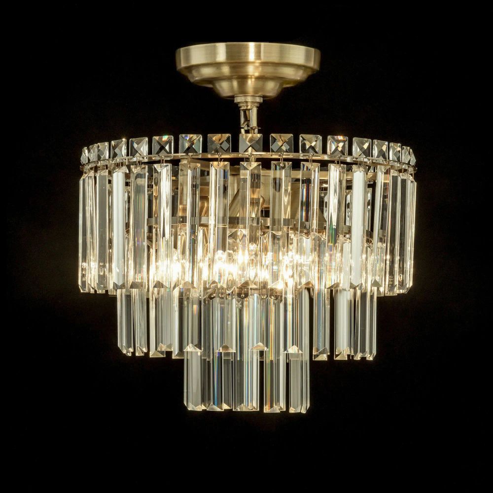 Citilux Фонда CL303163 Люстра хрустальная подвесная Бронза