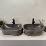 Раковина из речного камня RS63828 54*38*15 2шт 0126