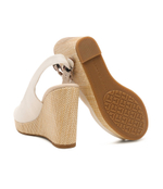 Босоножки ICONIC ELENA SLING BACK WEDGE Tommy Hilfiger - белый(FW0FW04789)