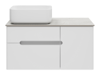 Тумба под раковину Misty Роял 80 подвесная (белая)