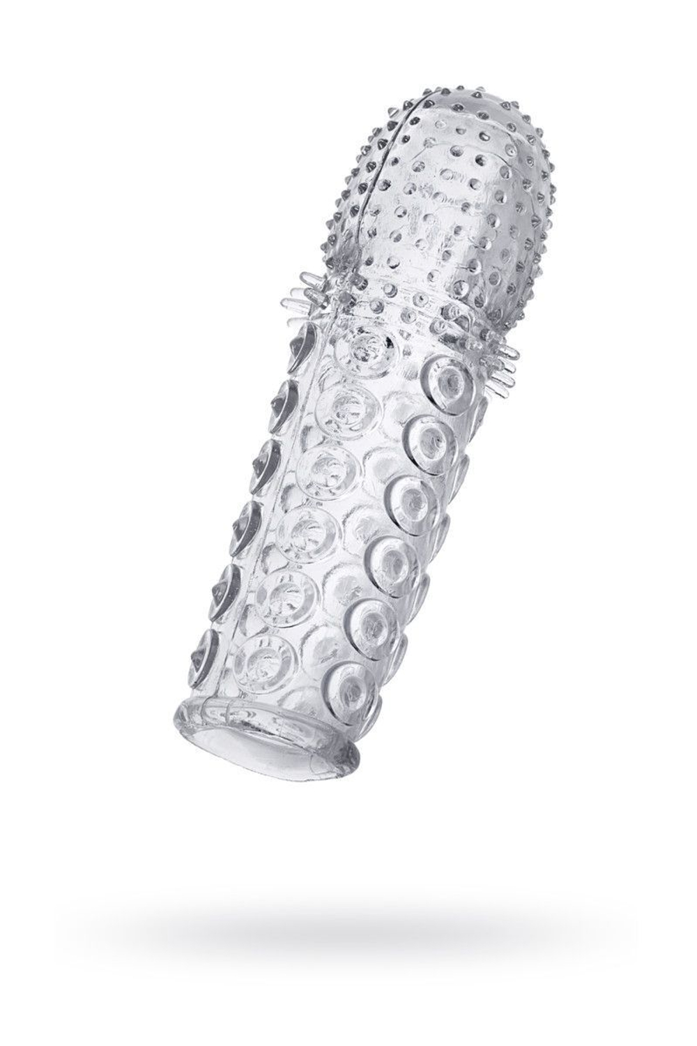 Прозрачная закрытая гелевая насадка - 13,5 см. (Цвет: прозрачный)