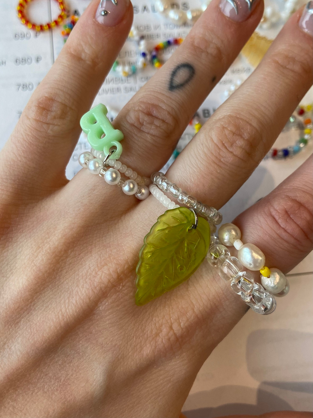 easy green rings set