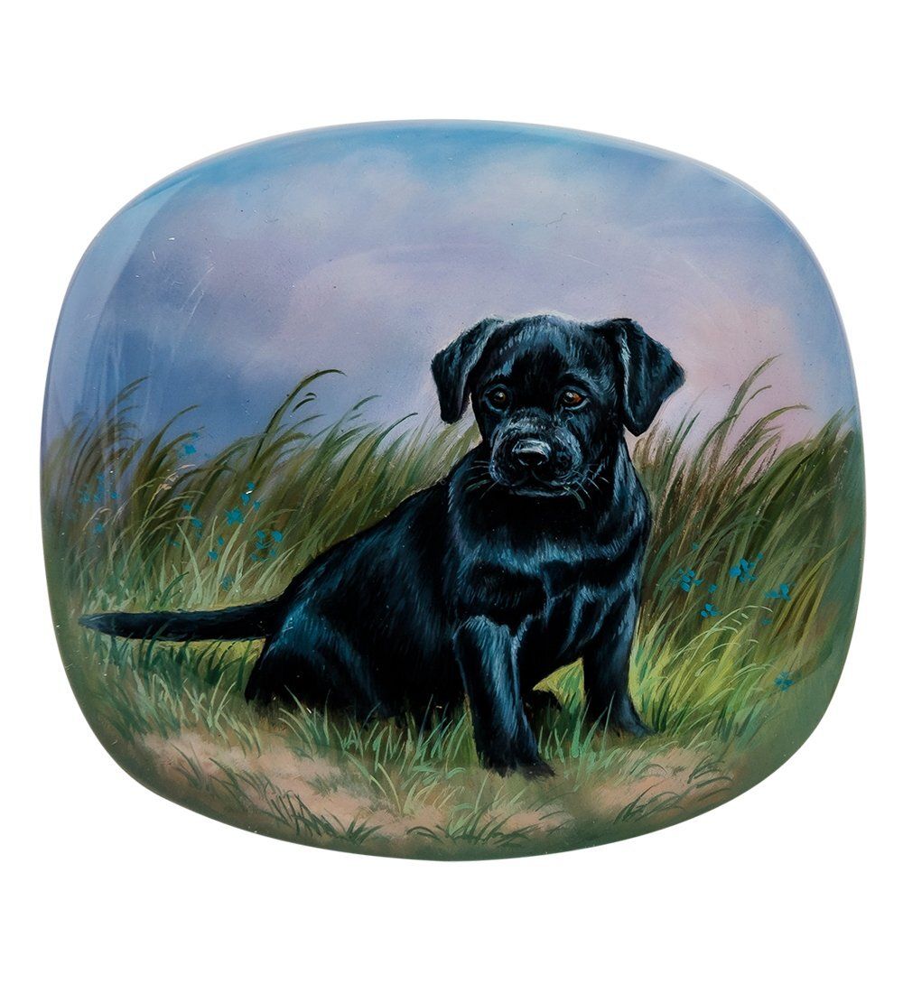 ШК-20/45 Шкатулка «Щенок» худ. Ларина М.