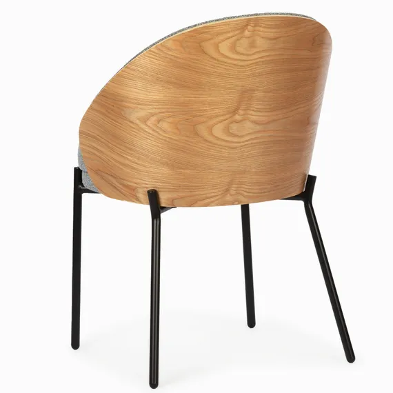 Обеденный стул Rosin, серый, шпон ясеня