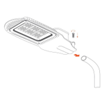 Уличный светильник WOLTA PRO ТРАССА ДКУ04-50-102-5К ШО140х60 50Вт 5000K IP65 Прозрачный 7500лм 460х213х62мм