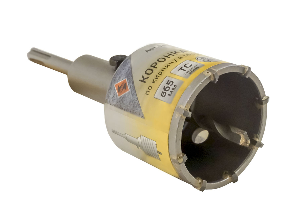 Коронка SDS+ 65х50 ТС д/кирп в сборе