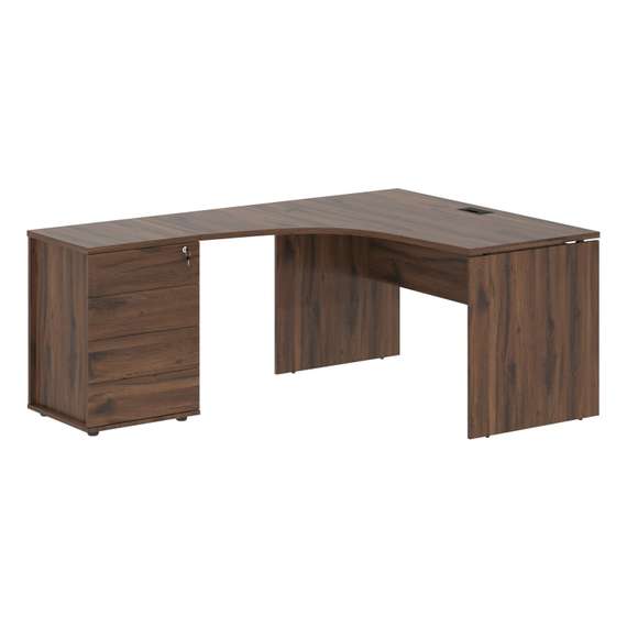 Стол эргономичный с тумбой EDCET 1318(L)  1360х1880х750 EDIS