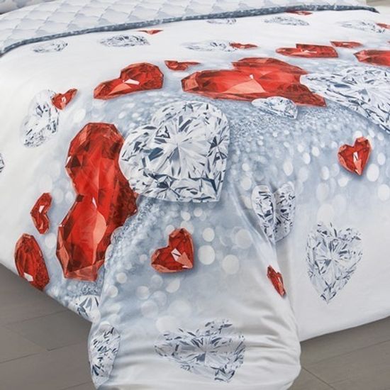 Полуторный комплект постельного белья Драгоценность перкаль