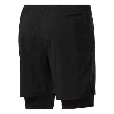 Мужские шорты теннисные Reebok Running Two-in-One Short - black