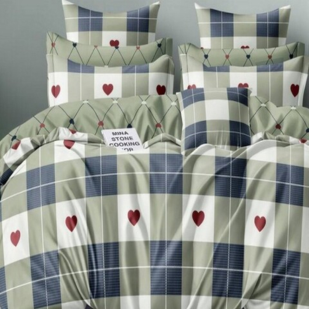 Комплект постельного белья "О. KLETKA LOVER", поплин, 100% хлопок, Россия.