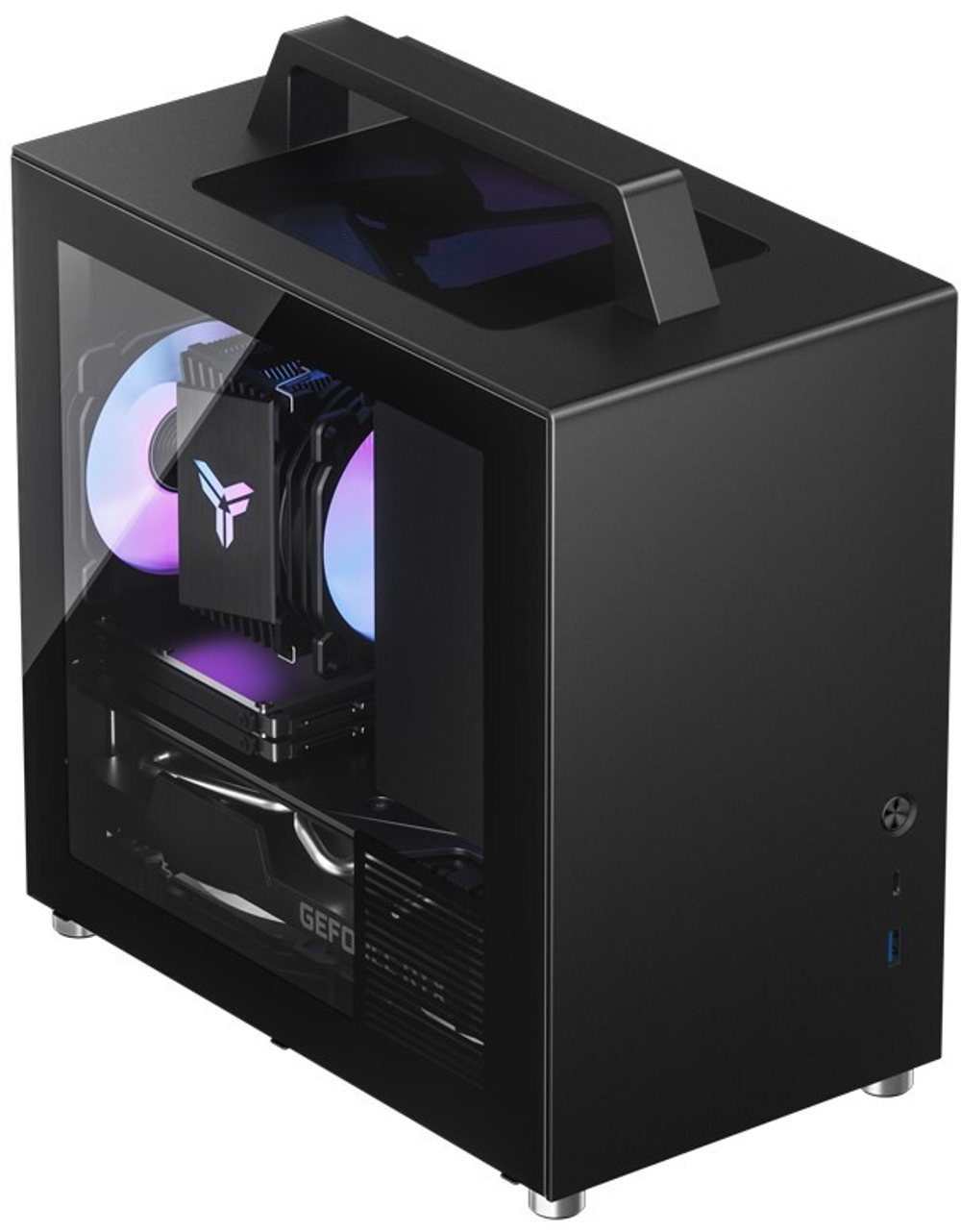 Корпус mini-ITX JONSBO T8 PLUS Black