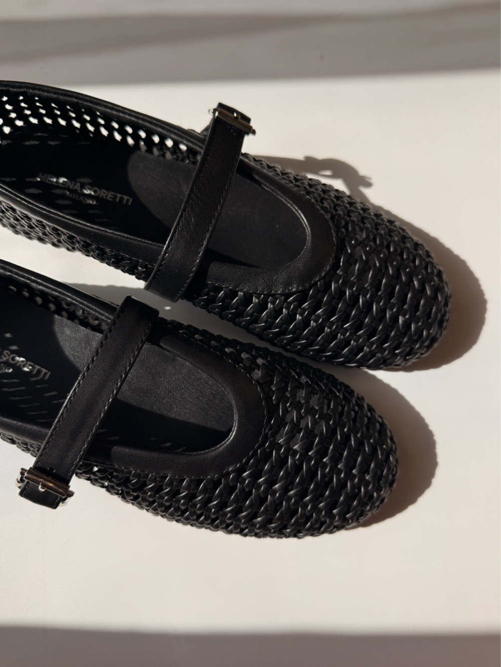 Балетки из натуральной кожи LAURA black