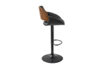 Стул барный JY3143X-L черный/орех/черный