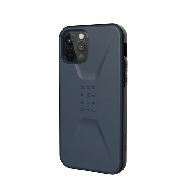 Чехол-накладка UAG Civilian для Apple iPhone 12 Pro Max 6.7" темно-синий (Mallard) 11236D115555