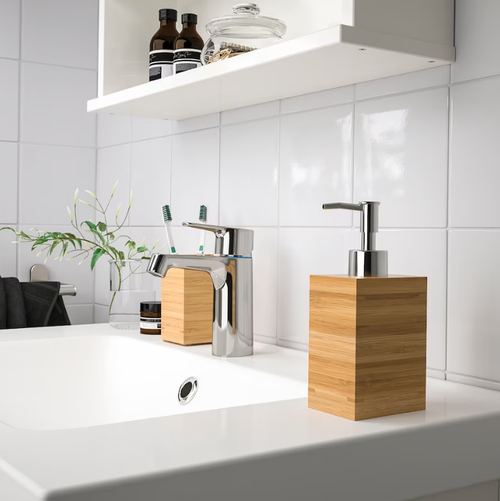 ДРАГАН DRAGAN Дозатор для мыла, 350 мл, бамбук