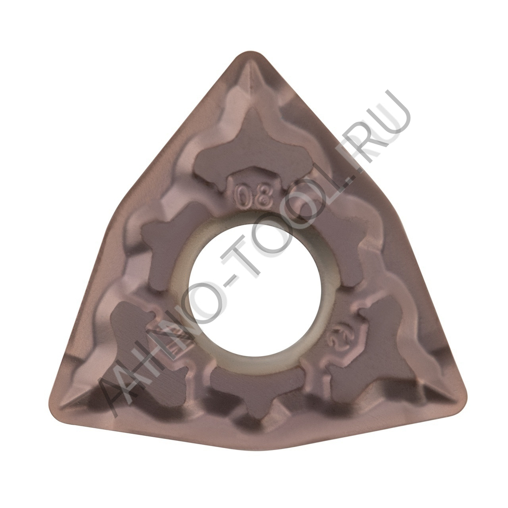 Пластина твердосплавная ISO WNMG080408-MJ APM425L AHNO по жаропроч. и нерж.стали, получистовая